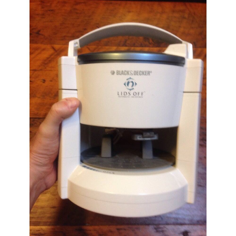 Black and Decker Lids Off Automatic Jar Opener White JW200 TESTED